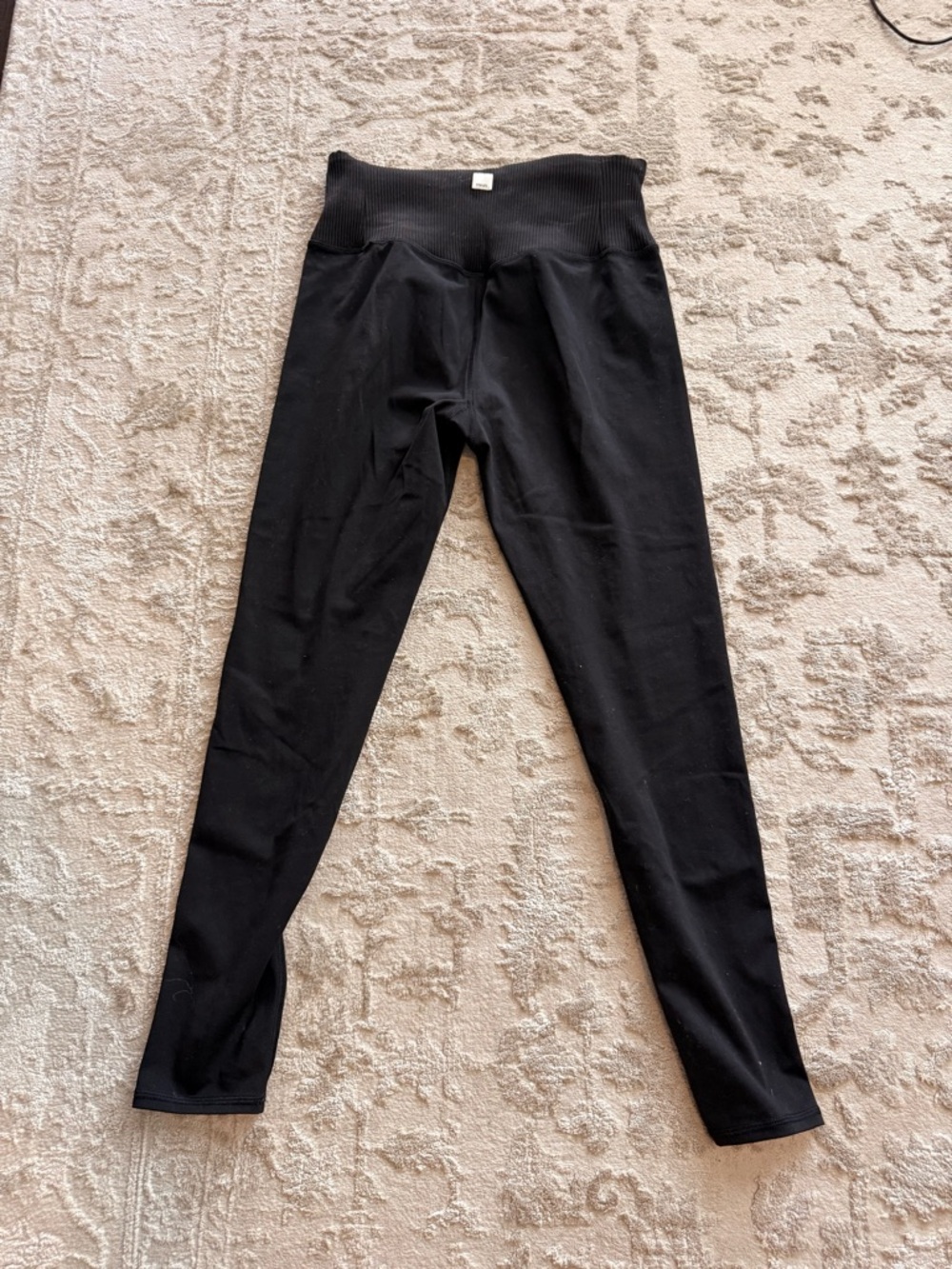 Vuori Studio Rib High-Waist Black Leggings